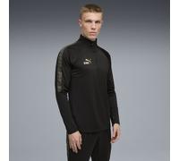 PUMA Top da calcio con zip corta KINGtouch da uomo, Abbigliamento, Nero, S S
