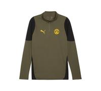 PUMA Top da training con zip corta Borussia Dortmund da uomo, Accessori, Verde, XS XS