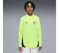PUMA Top da training con zip corta Manchester City per ragazzi, Abbigliamento, Giallo, 11-12Y 11-12Y