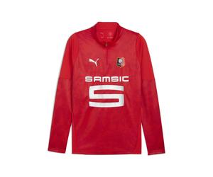 PUMA Top da training con zip corta Stade Rennais FC da uomo, Accessori, Rosso, L L