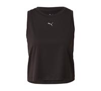 PUMA Top sportivo 'Cloudspun' grigio chiaro / nero Donna PUMA S grigio chiaro / nero