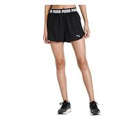 E_0002_S64100182 Puma Pantaloncini Sportivi da Donna Puma Train Strong Woven Ner