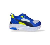 PUMA Trinity 2 LT JR Sneaker, Feather Grey Navy-Royal Sapphire, 3.5 UK, Piuma Grigio PUMA Navy Royal Sapphire, 36 EU