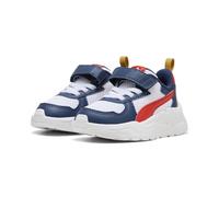 PUMA Trinity Lite AC+ Inf, Sneaker Unisex-Bimbi 0-24, White-Fierce Red-Persian Blue, 23 EU