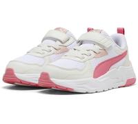 PUMA Trinity Lite AC+ PS, Scarpe da Ginnastica, White-Magic Rose-Vapor Gray, 34 EU