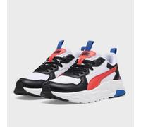 PUMA Trinity Lite Jr, Sneaker, White-Active Red Black, 38 EU