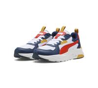 PUMA Trinity Lite Jr, Scarpe da Ginnastica, Bianco Rosso Feroce Blu Persiano, 38.5 EU