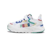 PUMA Trinity Lite Ready, Set, Better AC+ PS, Sneaker, White-Sparkling Green-Cobalt Glaze-Active Red, 30 EU