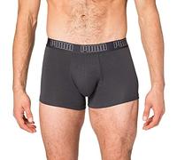 PUMA TRUNK, Boxer, Uomo, Grigio (Dark Grey Melange / Black), L