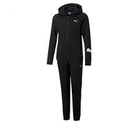 PUMA Tuta Classica con Cappuccio FL Ginnastica, Black, 176 Bambine e Ragazze