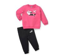 Puma Tuta Completa Bimba Bambina Felpa Girocollo Sportiva Ginnastica Cotone