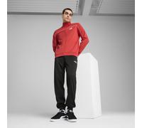 PUMA Tuta con bordino Poly da uomo, Abbigliamento, Rosso Fire, XS XS