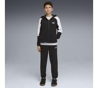 PUMA Tuta con cappuccio Essentials Block per ragazzi, Abbigliamento, Nero, 13-14Y 13-14Y