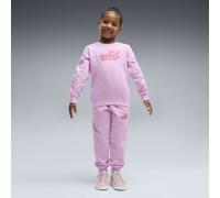 PUMA Tuta con logo Essentials Lab Crew per bambini, Abbigliamento, Rosa, 5-6Y 5-6Y