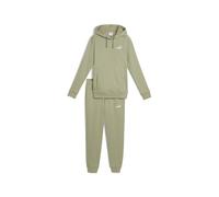 PUMA Tuta da jogging da donna con cappuccio, Lux Army Green, XS