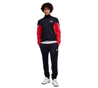 Tuta Puma Essential Block Poly Suit nero rosso bianco - M