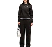 Puma - Tuta Girocollo da Donna Loungewear in Pile, Nero Nero