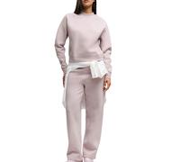 Puma - Tuta Girocollo da Donna Loungewear in Pile, Rosa Rosa