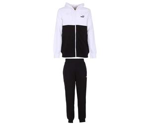 PUMA Tuta Intera Completa UOMO Hooded FZ Sweat Bianco Nero Cotone Felpato (IT, Testo, M, Regular, Regular)