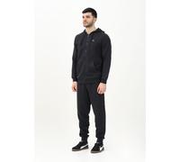PUMA Tute Uomo Nero Tuta con ricamo logo Primavera estate 2025 100% Cotone 6848