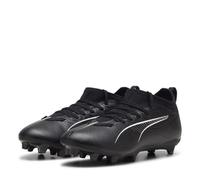 PUMA Ultra 5 Match Fg/AG Jr, Soccer Shoe Unisex - Bambini e Ragazzi, Puma Black Puma White, 38.5 EU