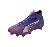 PUMA Ultra 5 Match+ FG/AG, Soccer Shoe Unisex-Adulto, Lapis Lazuli White-Sunset Glow, 41 EU