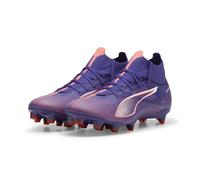 Puma Women Ultra 5 Match+ FG/AG Wn's Soccer Shoe, Lapis Lazuli-Puma White-Sunset Glow, 40.5 EU