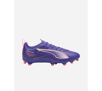 Puma Unisex Youth Ultra 5 Play FG/AG JR Soccer Shoe, Lapis Lazuli-Puma White-Sunset Glow, 37 EU