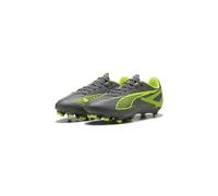 Puma Ultra 5 Play FG/AG - Scarpe da Calcio Unisex, Matte Aged Silver-Yellow Alert-Puma Aged Silver,