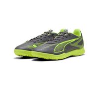 PUMA Ultra 5 Play TT, Scarpe da Calcio Unisex-Adulto, Matte Aged Silver-Yellow Alert Aged Silver, 41 EU