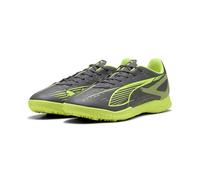 PUMA Ultra 5 Play TT, Scarpe da Calcio Unisex-Adulto, Matte Aged Silver-Yellow Alert Aged Silver, 45 EU