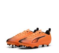 PUMA Ultra 6 Play Fg/AG Jr, Scarpe da Calcio, Heat Fire Black Glowing Red, 32 EU