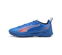 PUMA Ultra 6 Play TT Jr - Scarpe da Calcio Unisex per Bambini, Ultra Blue PUMA White Glowing Red, 38.5 EU
