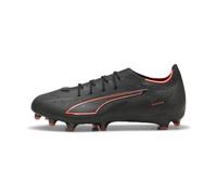 PUMA Ultra 6 PRO FG/AG - Scarpe da Calcio Unisex, Colore: Nero e Rosso, Misura 42, Puma Nero PUMA Rosso, 45 EU
