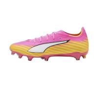 PUMA Ultra 6 PRO FG/AG - Scarpa da Calcio Unisex, Rosa Veleno, Bianco, Sun Stream-Bright Aqua Black, Numero 40, Poison Pink PUMA White Sun Stream Bright Aqua PUMA Black, 40.5 EU