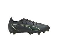 PUMA Ultra 6 Pro Firm, scarpe da calcio artificiali da uomo, Nero/Luce frizzante/Terreno verde, 42.5 EU