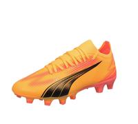 PUMA Unisex Ultra Match Fg/Ag Scarpe da calcio, Sun Stream Puma Black Sunset Glow, 41.5 EU