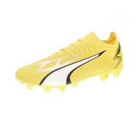 PUMA Ultra Match Fg/AG, Scarpe da Calcio Unisex-Adulto, Yellow Blaze White Black, 44.5 EU