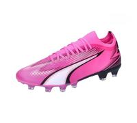 PUMA Unisex Ultra Match Fg/Ag Scarpe da calcio, Poison Pink Puma White Puma Black, 44.5 EU