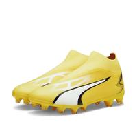 PUMA Ultra Match+ Ll Fg/AG, Scarpe da Ginnastica Unisex-Adulto, Yellow Blaze White Black, 44.5 EU