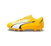 PUMA Ultra Play Fg/Ag Jr, Scarpe da Calcio Unisex - Bambini e ragazzi, Yellow Blaze Puma White Puma Black, 32 EU
