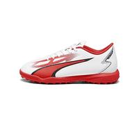 PUMA Ultra Play TT Jr, Scarpe da Calcio, White Black Fire Orchid, 38.5 EU