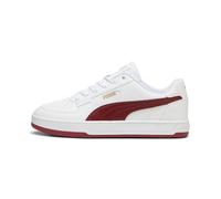 PUMA Unisex Adults CAVEN 2.0 Sneaker, PUMA WHITE-INTENSE RED-PUMA GOLD, 43 EU