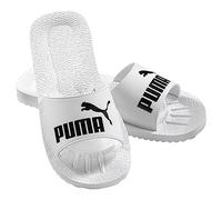 PUMA Unisex Adults' PURECAT Slides, White Deluxe, 42 EU
