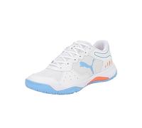 PUMA Unisex Adults' Sport Shoes SOLARSMASH RCT Tennis Shoes, PUMA WHITE-PUMA BLACK-TEAM LIGHT BLUE, 42.5