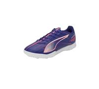 Puma Unisex Adults Ultra 5 Play TT Soccer Shoe, Lapis Lazuli-Puma White-Sunset Glow, 44 EU