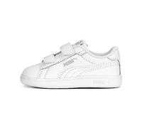 PUMA Sneakers Smash 3.0 Leather V da bimbi, Scarpe, Bianco, 27 27