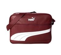 PUMA Borsa a tracolla unisex per adulti Campus Reporter Retro, bordeaux/bianco
