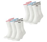 Puma Unisex Calze Da Uomo E Donna 6 Pezzi PUMA SPORT CREW STRIPE Taglia 35 - 49