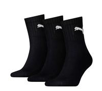 Puma Unisex Calzini da Sport, 3 Paio - Breve Crew Calzini, Tennis, Bianco e Nero